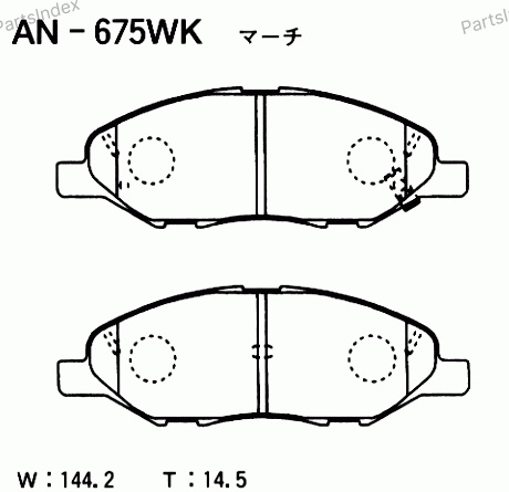 AKEBONO Колодки Тормозные Дисковые AN675WK