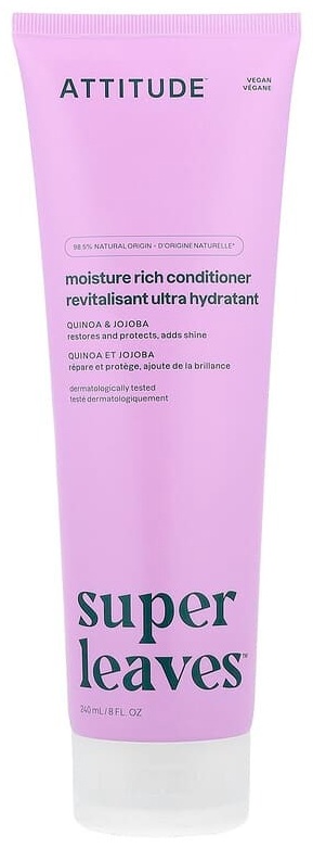 ATTITUDE Super Leaves, увлажняющий насыщенный кондиционер, с киноа и жожоба, 240 мл кондиционер 240 мл