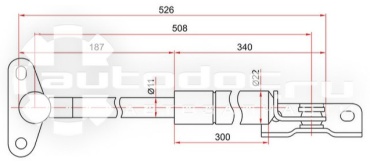 SAT ST6896049015 упор крышки багажника для Toyota Harrier, RX 300 1997-2003 черный