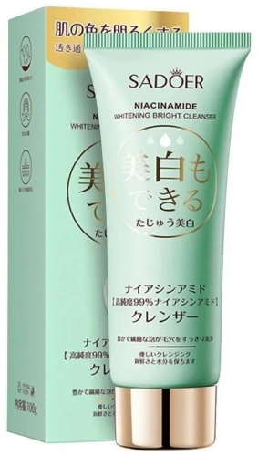 SADOER Nicotinamide Whitening and Brightening Cleanser - Отбеливающее и осветляющее гель 100 мл