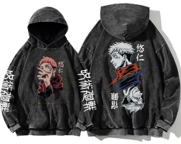 Худи SHOPITO Магическая Битва, Jujutsu Kaisen черный, красный