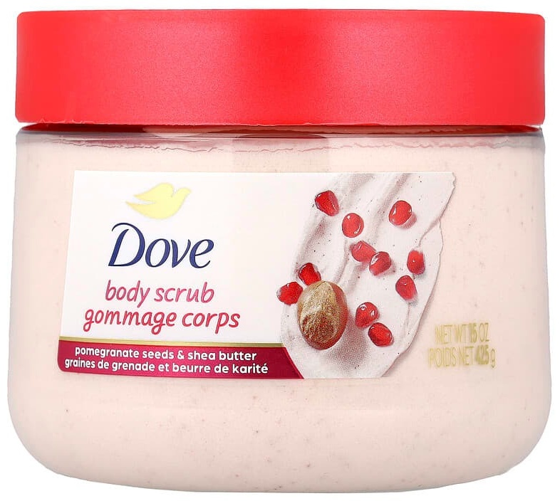 Dove скраб скраб для тела, семена граната и масло ши, 425 г для тела 425 мл