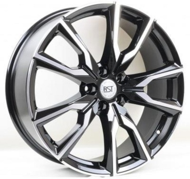 RST R012 8x20/5x114.3 D60.1 ET30 4 диска черный, серебристый