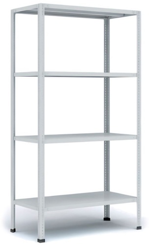Стеллаж складской L.Inc 100x40x180 см, полок 4 шт