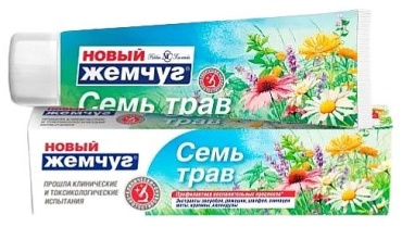 Новый жемчуг зубная паста Семь трав 125 мл