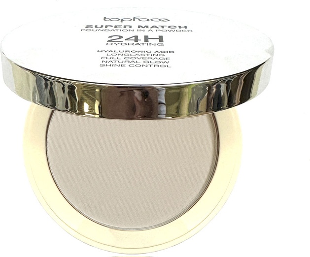 Пудра Topface PT269 сухая 01 Light Porcelian светлый фарфоровый, нежный кремовый светло-бежевый