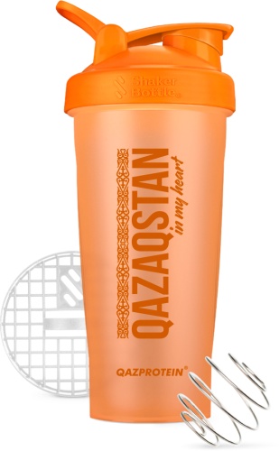 Шейкер Qazprotein 2000447792092 700 мл оранжевый