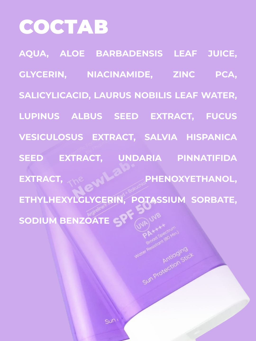 The NewLab стик Antiaging Sun Protection Stick SPF50+ для лица, для зоны декольте 19 г, фото 5