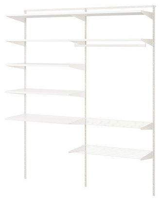 Сушилка настенная IKEA 164x40x200 см, кол-во уровней: 3, сталь