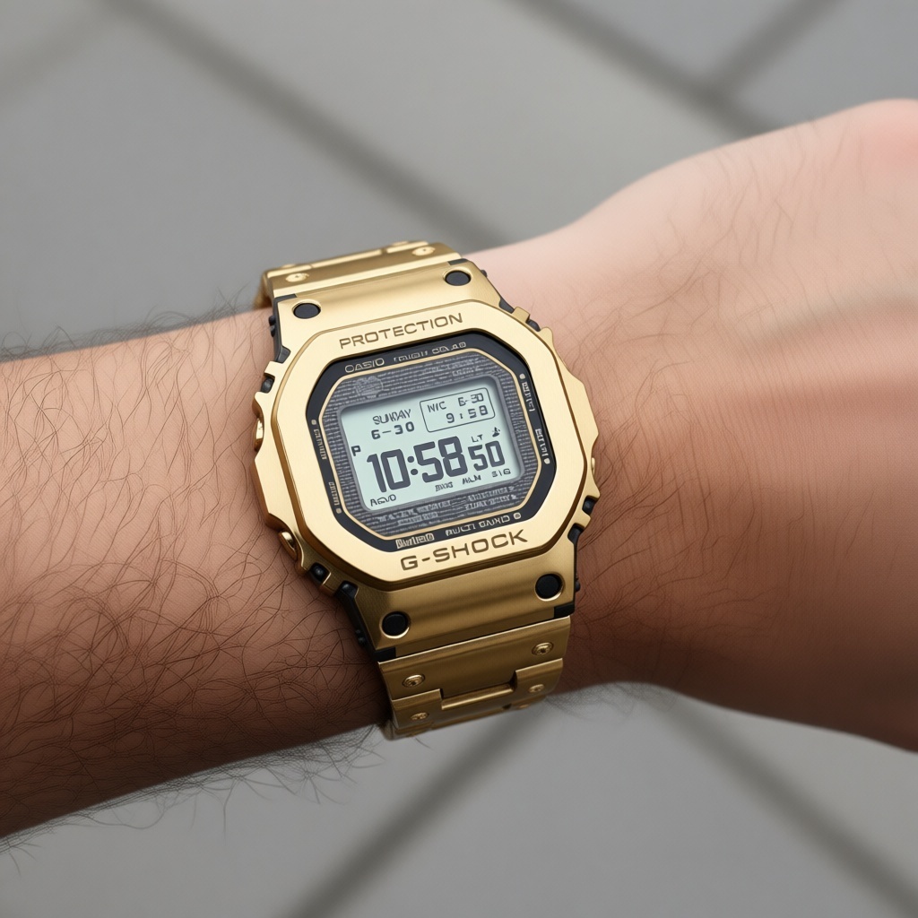 Кварцевые CASIO GMW-BZ5000GD-9ER сталь