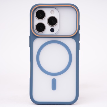 Чехол CABBEEN для Apple iPhone 16 Pro синий