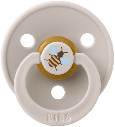 Пустышка BIBS Studio Colour - Bumblebee - Mushroom 18+ мес., 1 шт, бежевый