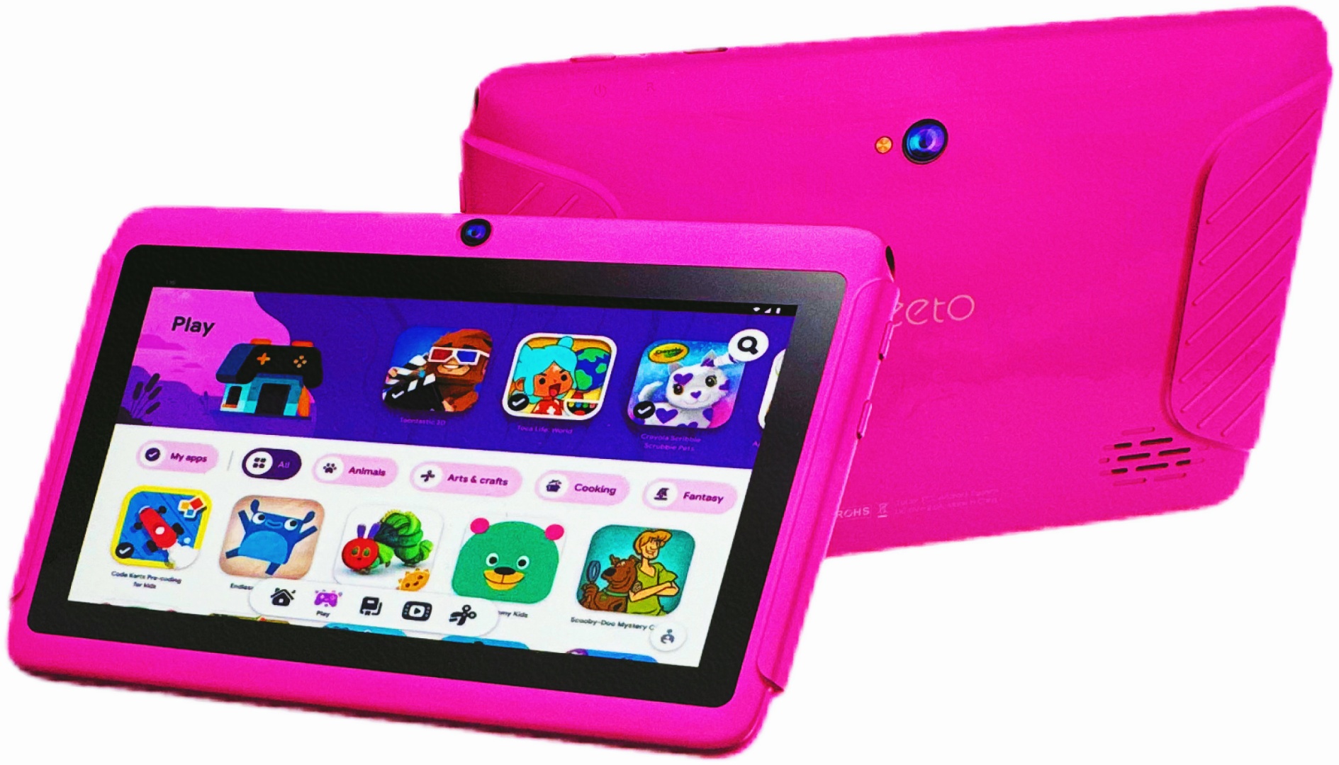 Планшет Oteeto TAB 4 7 дюйм 4 Гб/128 Гб розовый