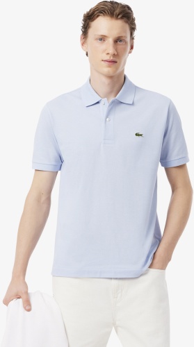 Поло LACOSTE голубой