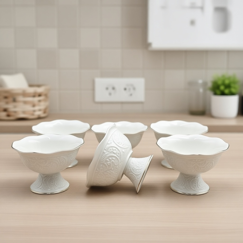 SANI collection креманка SN-01 фигурная 6 шт, фарфор