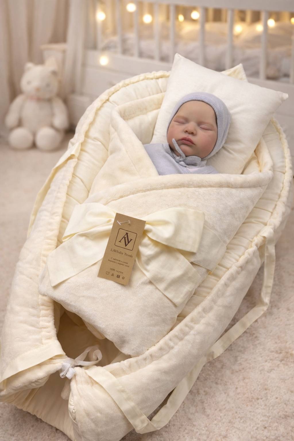 Комплект LAVbaby Textile молочный