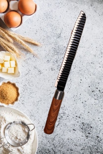 Нож для хлеба Cookwadar 6009, лезвие: нержавеющая сталь 1 шт