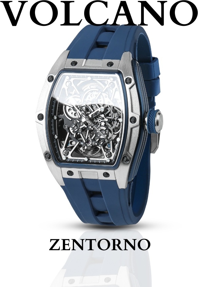 Механические ZENTORNO QAZAQSTAN Volcano Blue Tourbillon нержавеющая сталь