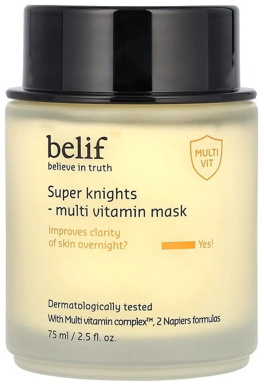 Маска для лица Belif крем Super Knights, мультивитаминная косметическая маска, 75 мл 75 мл