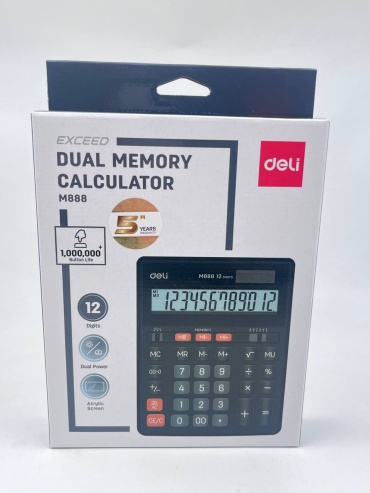 DELI M888 141083, 12-разрядный, черный