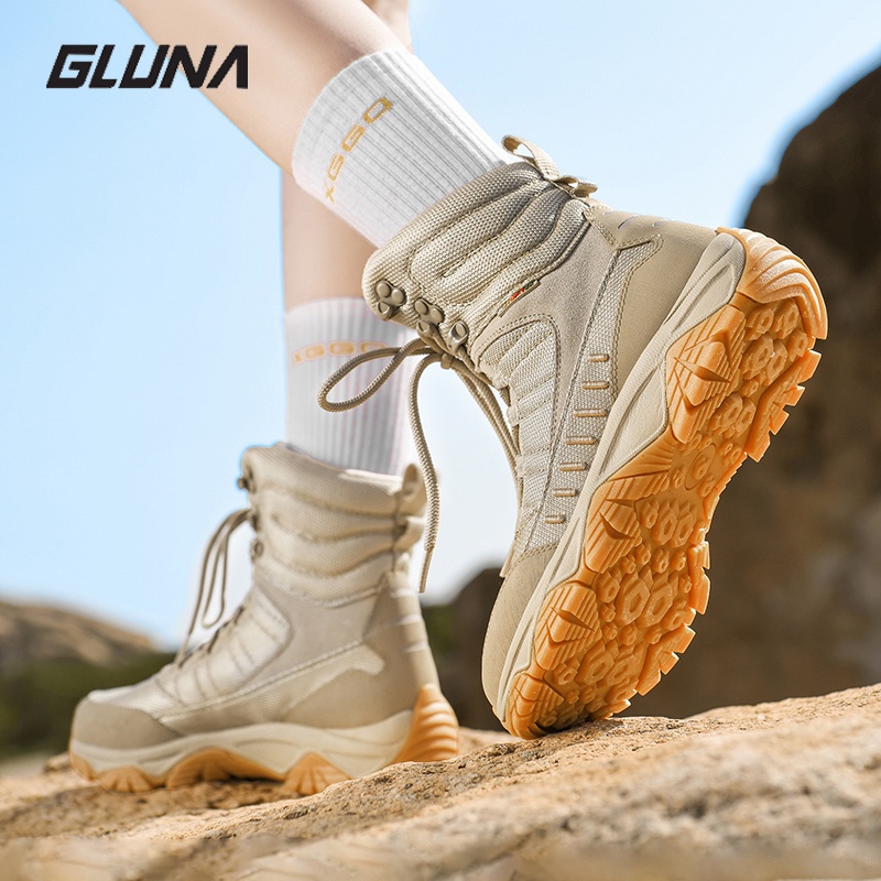 Треккинговые ботинки GLUNA бежевый