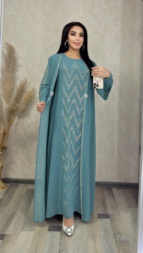 Вечернее платье Yaseena.brand бирюзовый