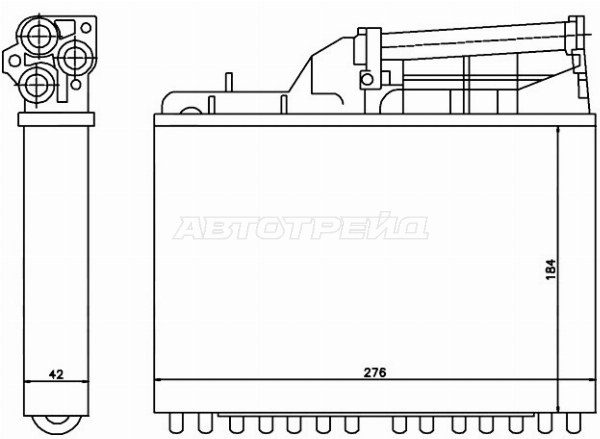 SAT радиатор печки STBM52395A0