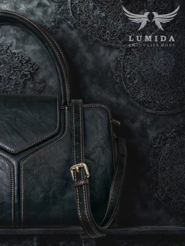 Мини-сумка Lumida натуральная кожа черный