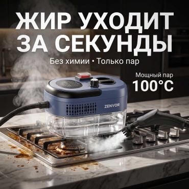 Пароочиститель ZENVOR ZQ-01 синий