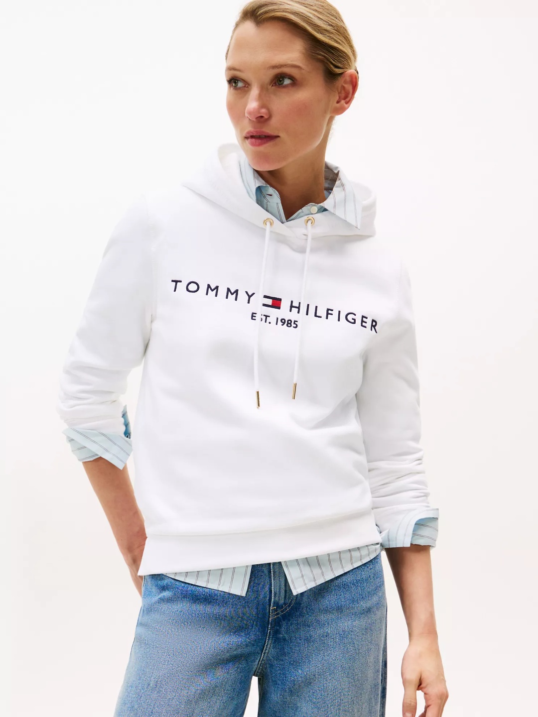 Худи Tommy Hilfiger белый