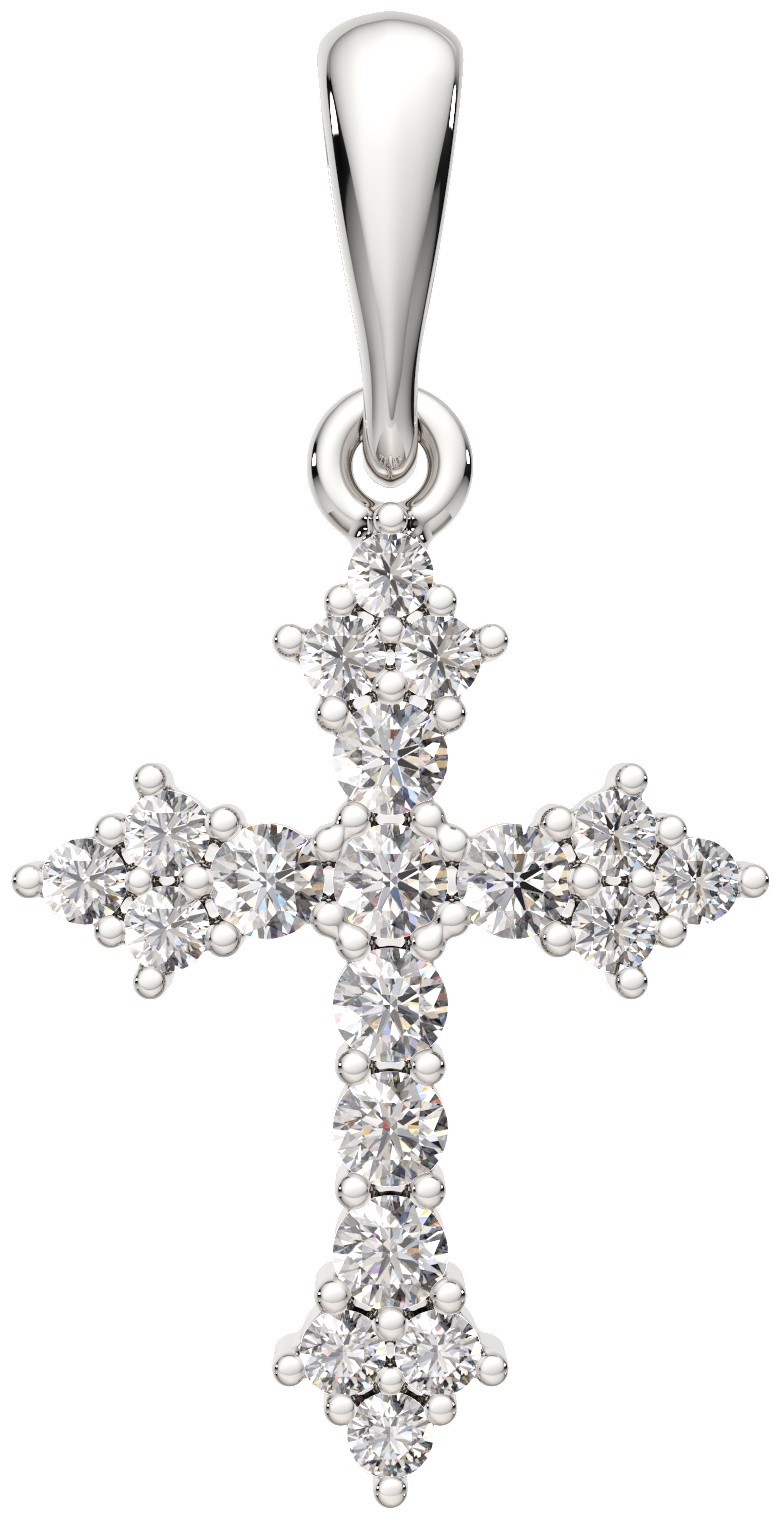 Крестик Lucente Silver ZO-0440346.ZZ вес 1.14 г серебро, фианит
