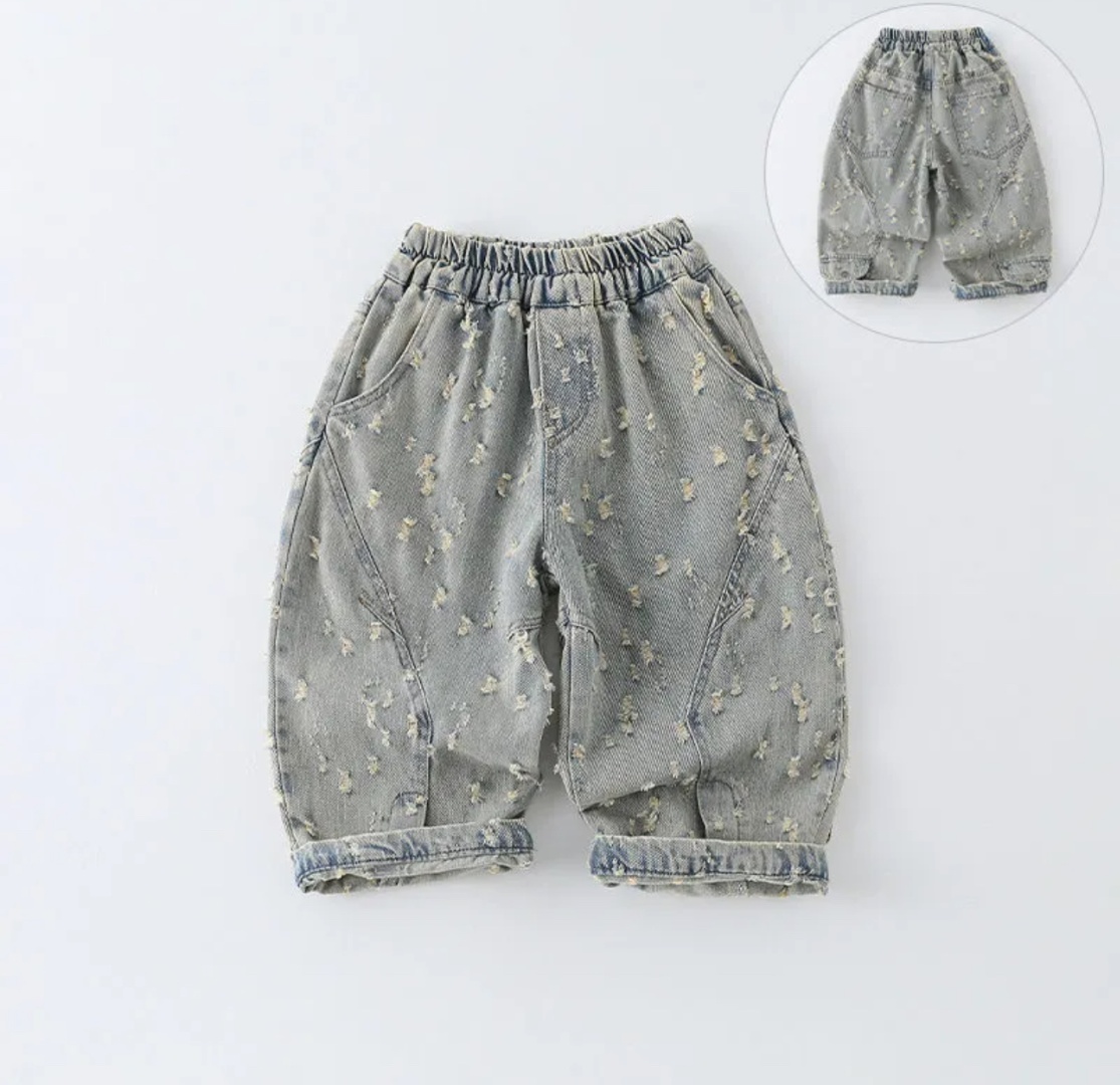 Джинсы свободного кроя Kids Moda синий