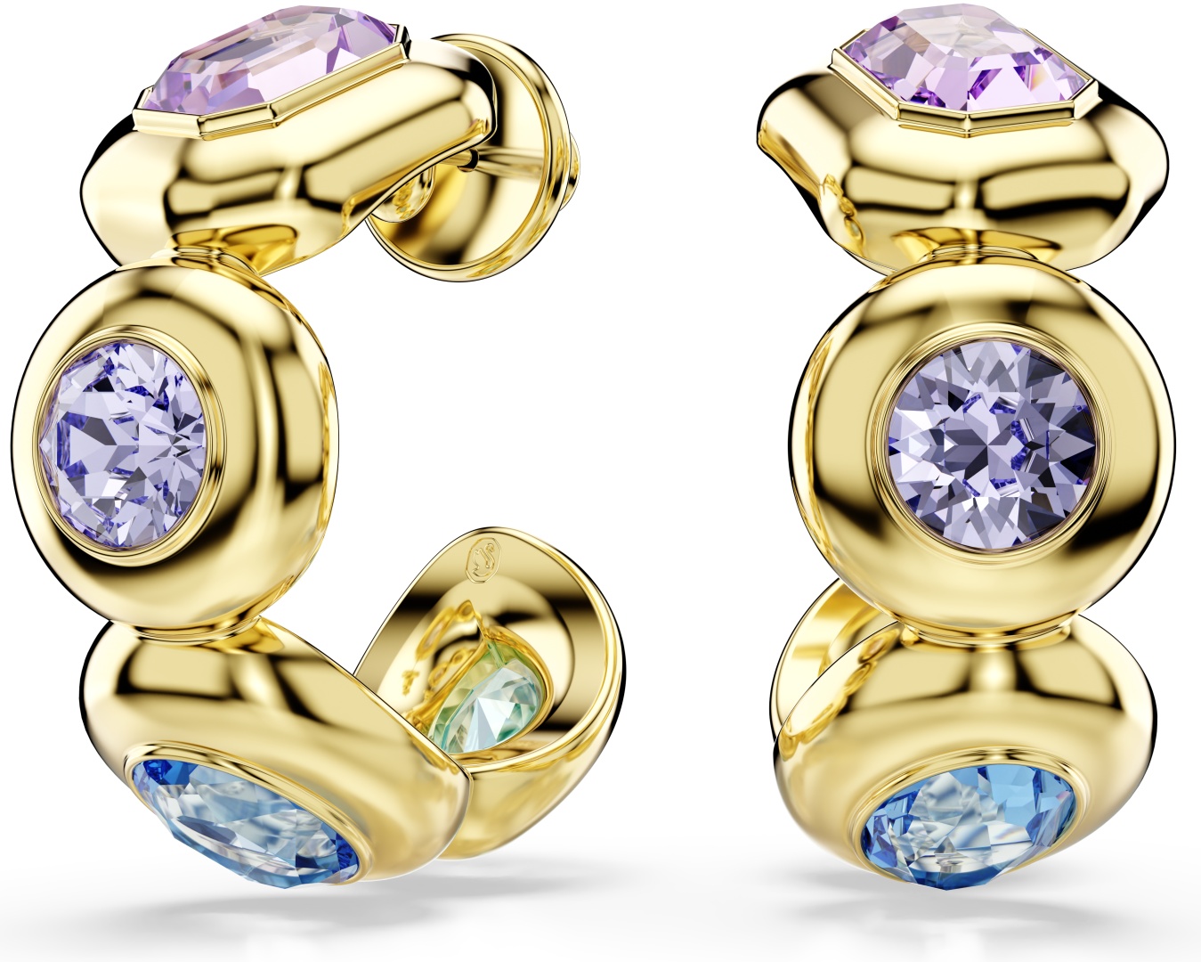 Серьги Swarovski бижутерный сплав, кристаллы Swarovski