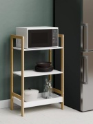 Стеллаж напольный , 62x37x100 см, белый, бежевый