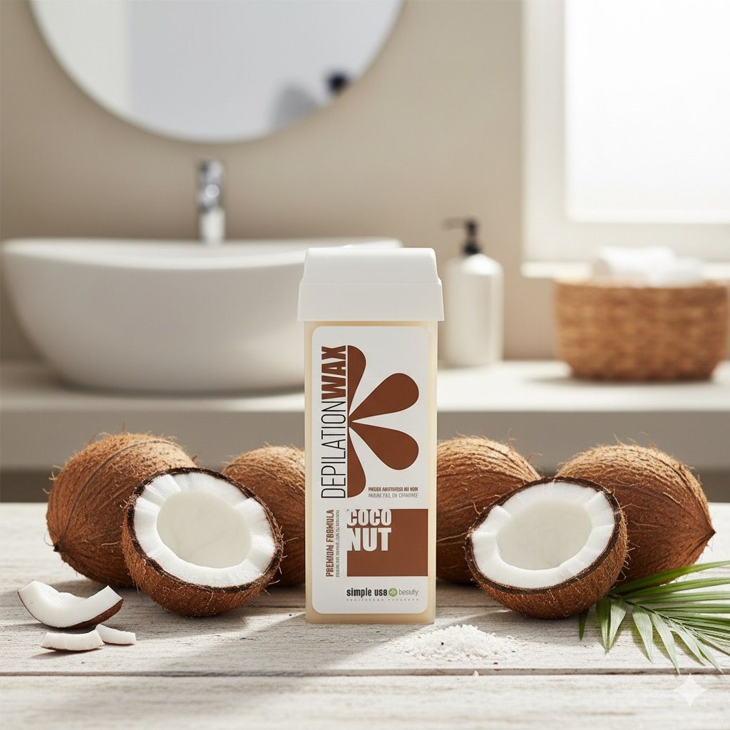 Воск гелевый Simple Use Beauty Воск для депиляции - COCONUT (кокос), теплый, картридж, 100 мл плотность плотная в картридже 100 мл