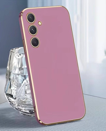 Чехол KOKTU для Samsung Galaxy A36 сиреневый-золотистый