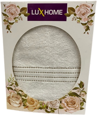 Полотенце LUX HOME 130x70 см, хлопок, 1 шт,