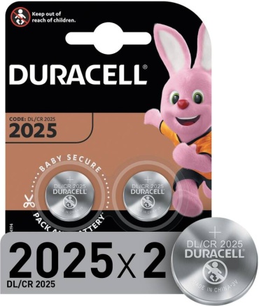 Батарейка CR2025 Duracell 2 шт