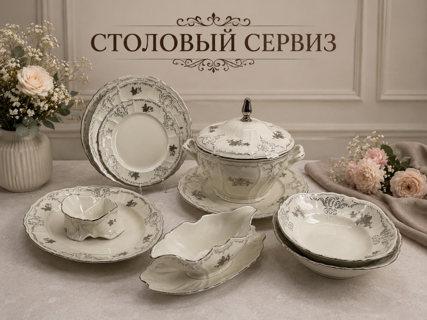 Сервиз на 6 персон Thun 1794 Bernadotte, предметов: 26, столовый, фарфор