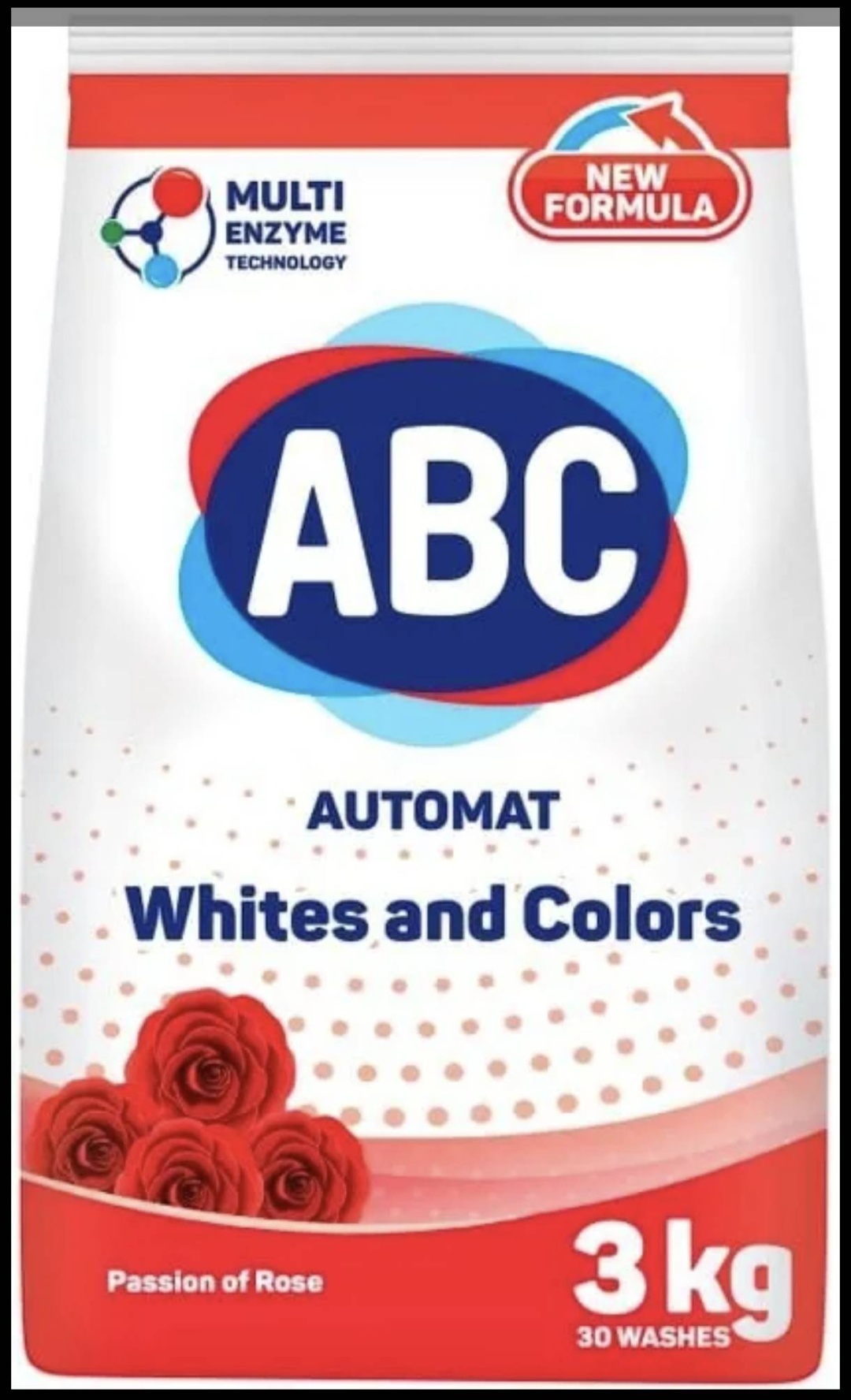 ABC для белых и светлых тканей с ароматом розы 3 кг