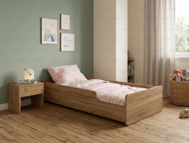 Детская кровать SQC K101 L-01, 75x145 см, коричневый