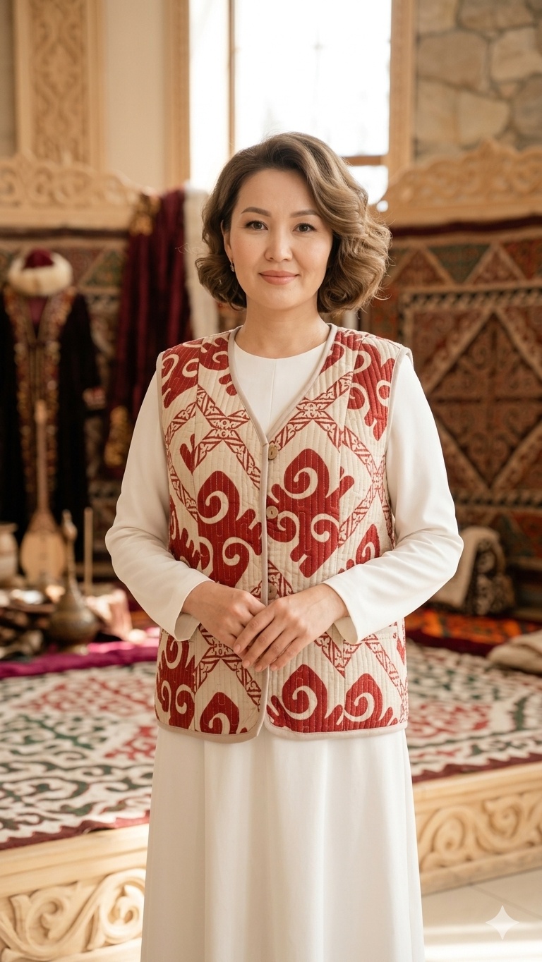 Национальный костюм бежевый