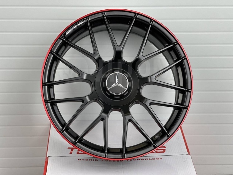 Rainbow Dance MERCEDES BENZ 8x17/5x112 D66.6 ET35 4 диска черный, серебристый, красный