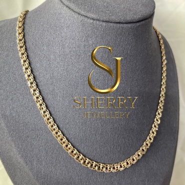 SHERRY MF6565 длина 55 см, вес 2.52 г золото, плетение бисмарк