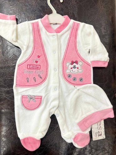 Слип Esa Baby белый, розовый