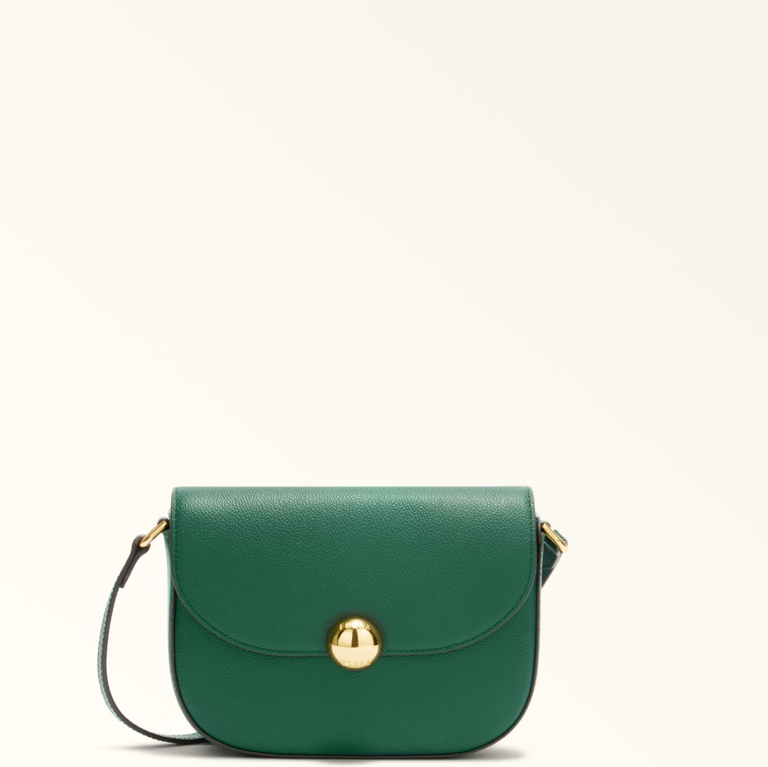 Сумка кросс-боди FURLA натуральная кожа зеленый