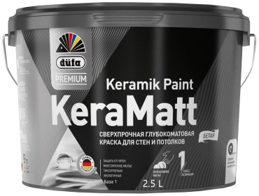 Dufa водно-дисперсионная KeraMatt 2.5 л, белый цвет