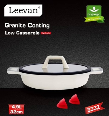 Жаровня Leevan 4.9 л, алюминий