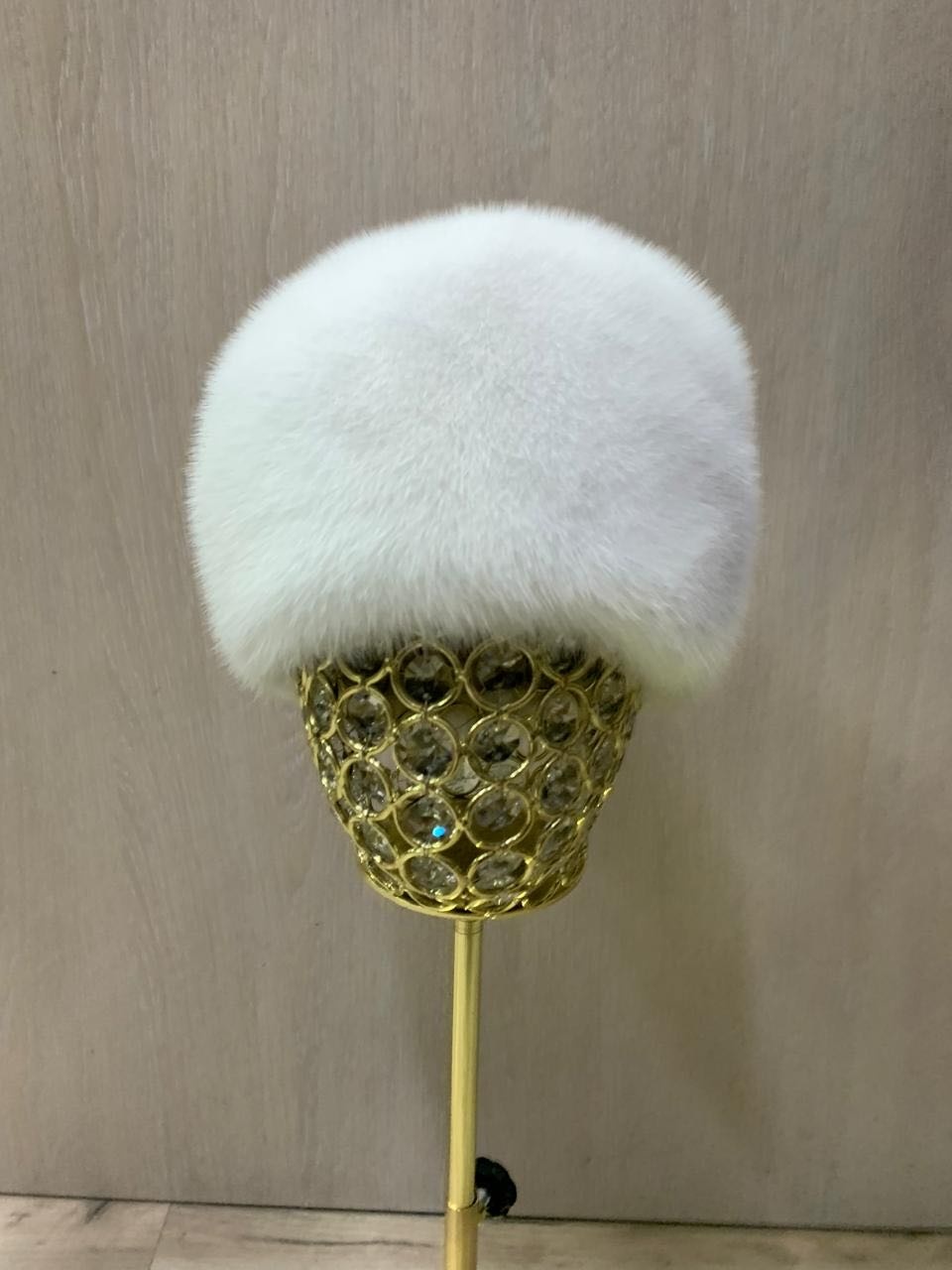 Шапка SemiFur размер 57, 58, 59, 60, белый