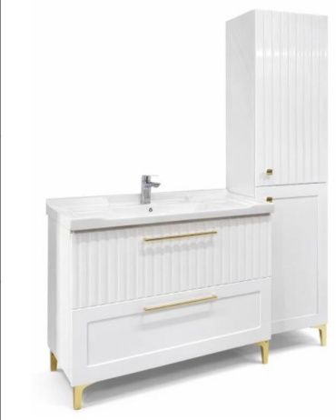 Тумба с раковиной Sanroom Тора 80, 80x80x47 см, белый